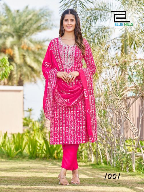 Blue Hills Trending Moves Printed Suits Catalog